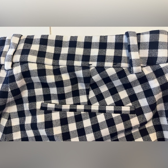 J.Crew Women’s Blue and White Checkered Winnie Pant Size 4 - Picture 13 of 16